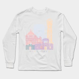 AHMEDABAD SKYLINE POSTER PASTEL Long Sleeve T-Shirt